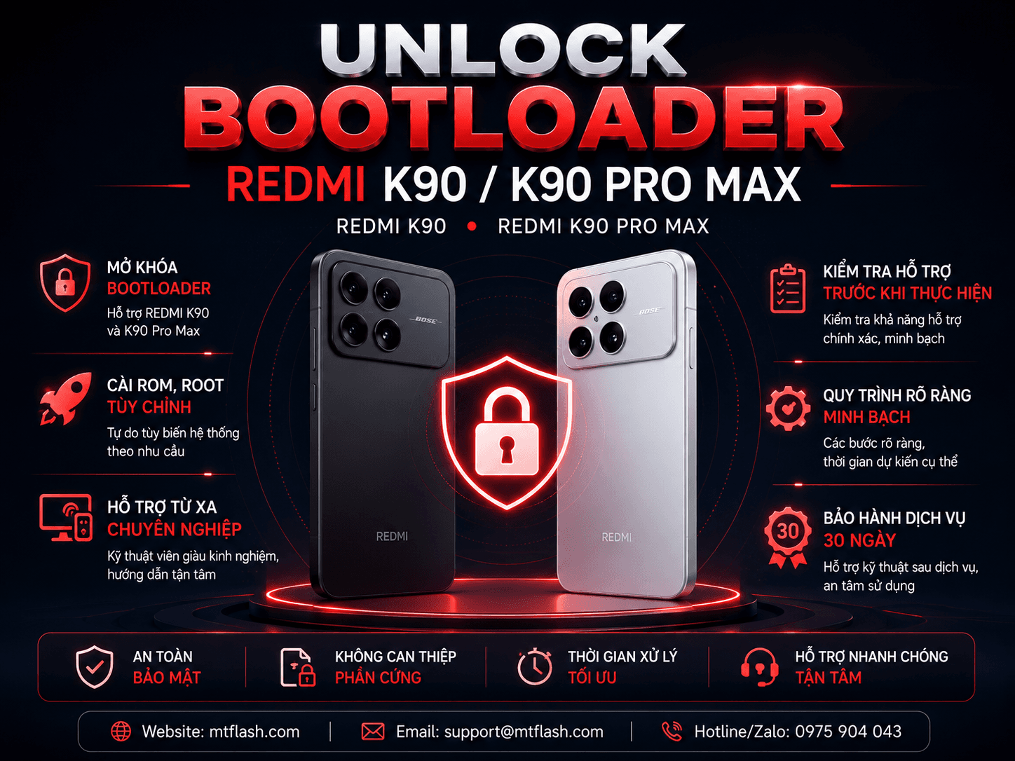 Unlock Bootloader REDMI K90 / K90 Pro Max